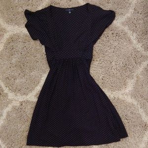 Gap tie back polka dot dress